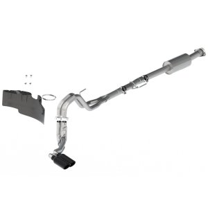 Ford F-150 Performance Exhaust - Dual Side Exit - Ford Racing - Cat-Back Extreme - Black - `21-`25